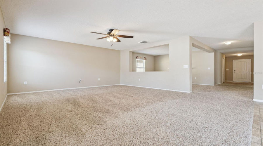 Living room looking towards front door