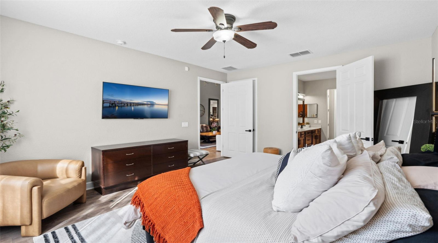 First floor primary suite