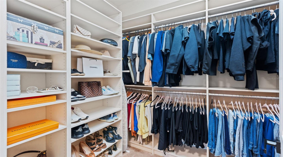 Primary with custom large closet