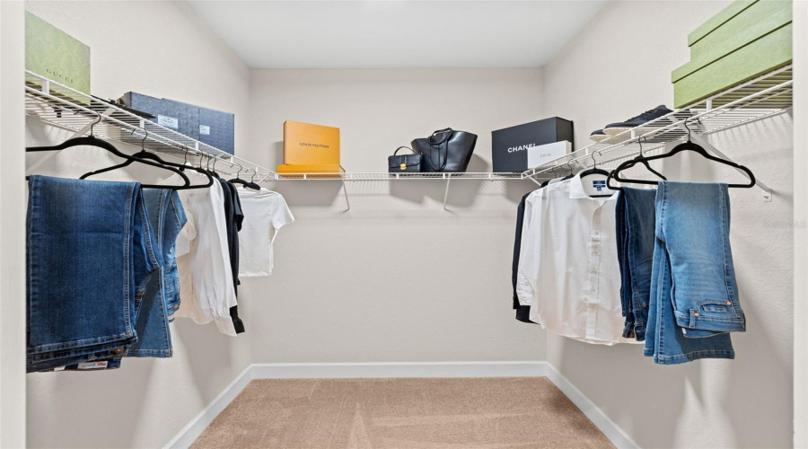 Second story bedroom (2) walk-in closet