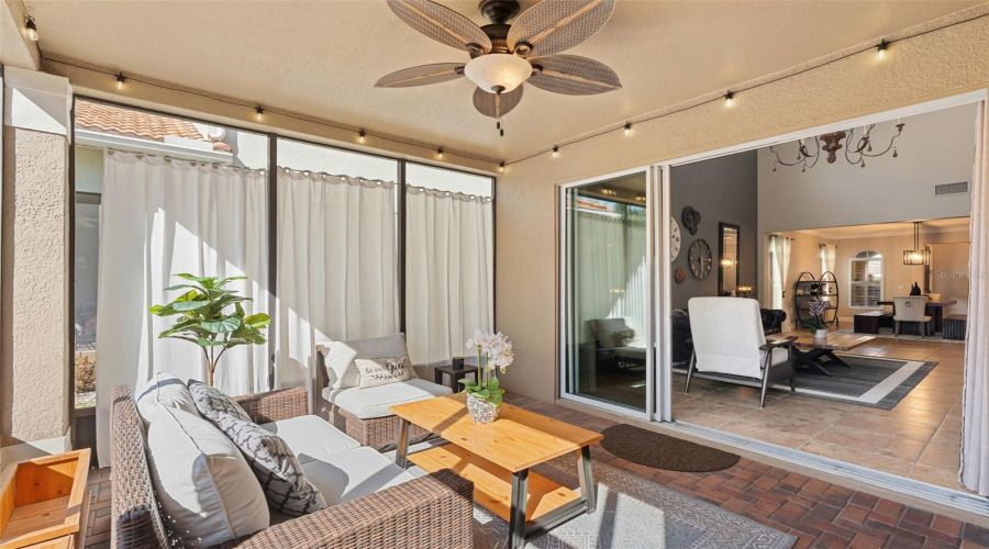 Screened in back patio