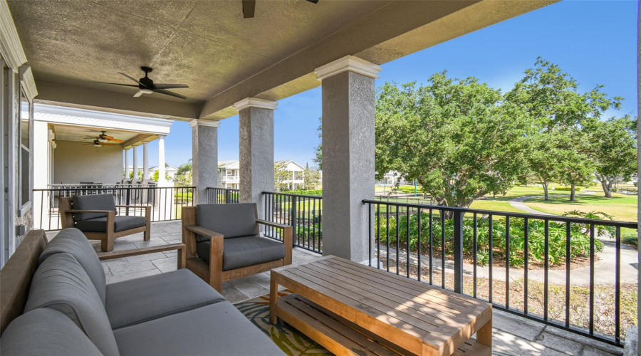 Balcony outside master suite