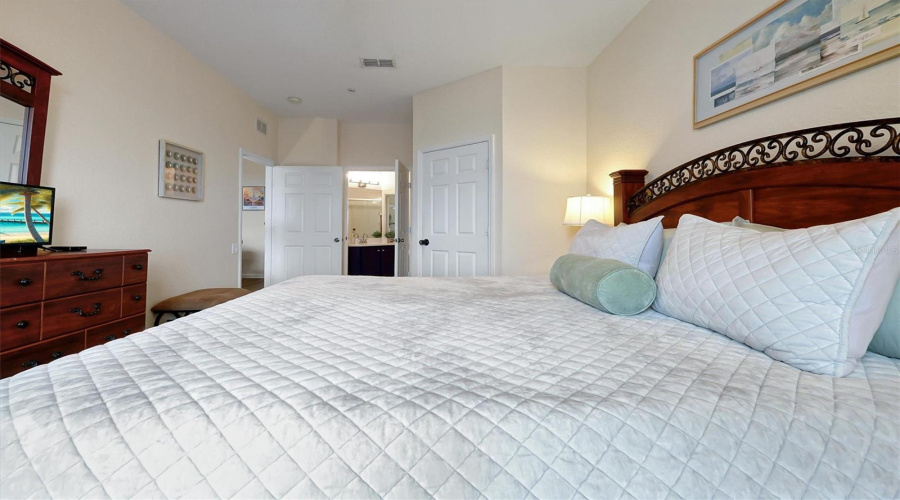 View from Bedroom to Bathroom