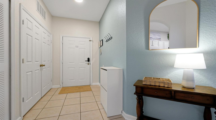 View from Kitchen into Hallway