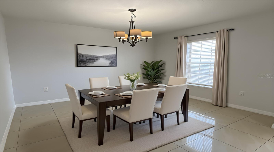 Virtually Staged Dining room/formal sitting