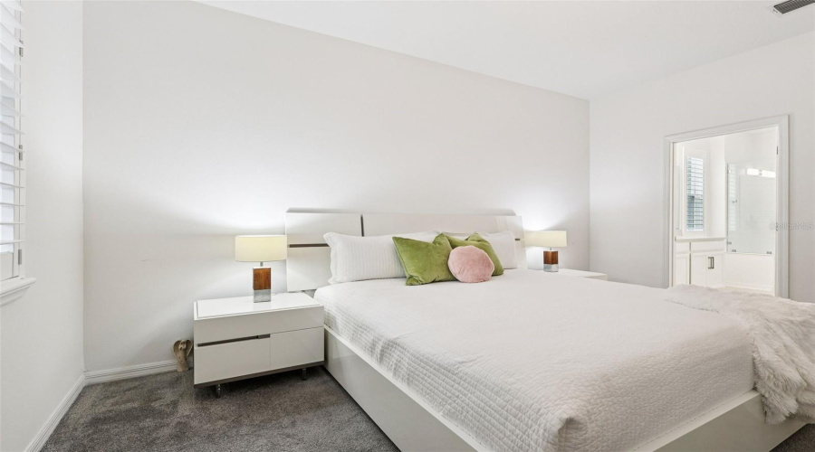 Primary Bedroom with ensuite to the right.