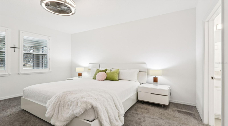 Primary Bedroom with Water views