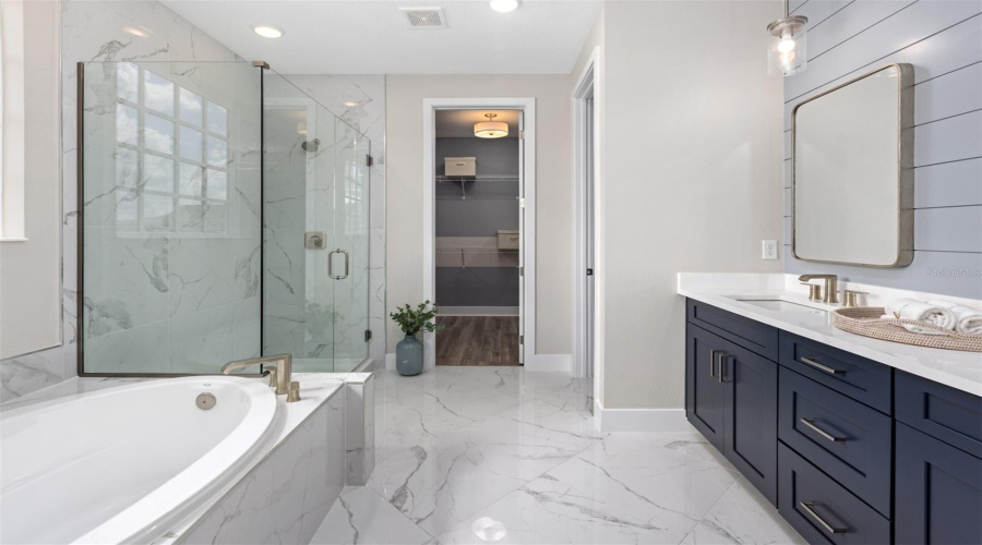 Island Village Marathon Model Primary Bathroom