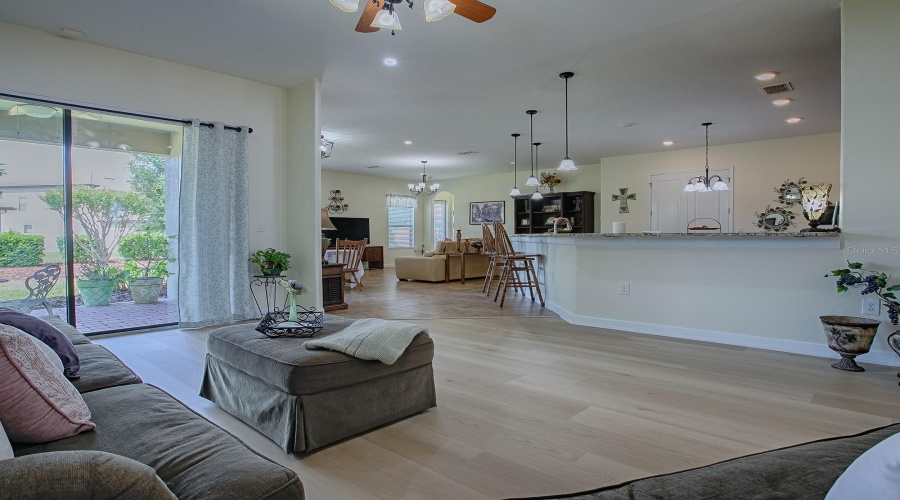 Open floor plan with lots of room for entertaining