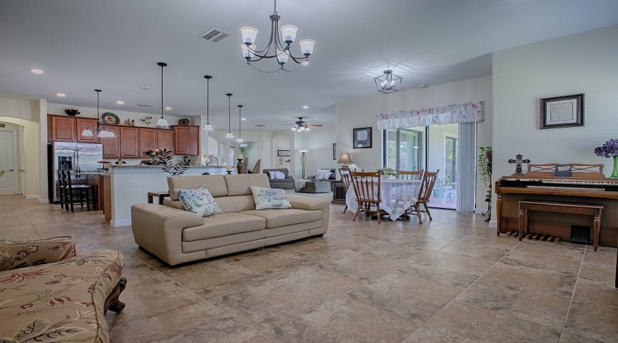 Family Room off the Kitchen