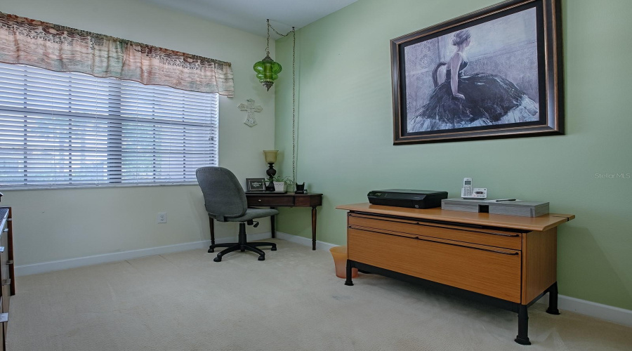 Home Office at the front of the house