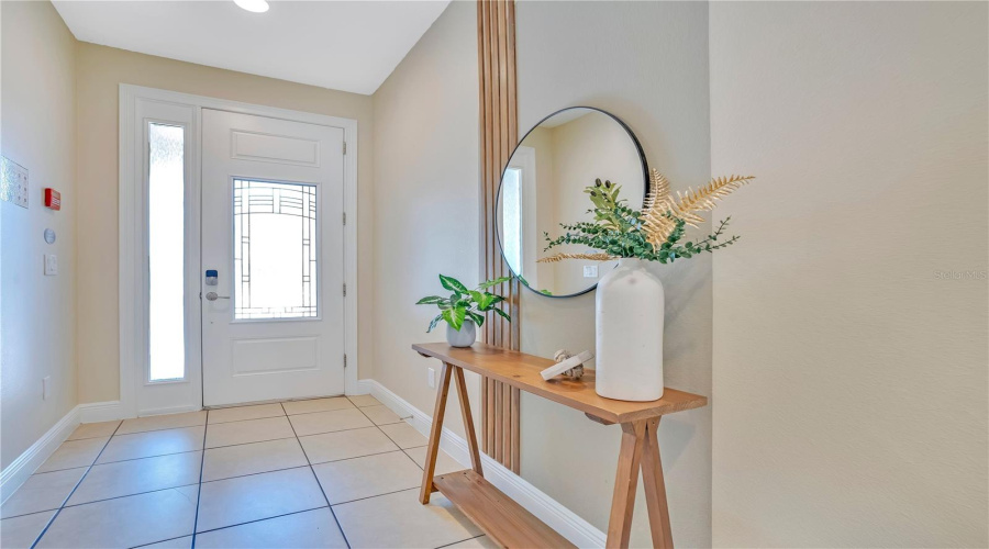 Welcoming entryway setting the tone for a refined vacation experience