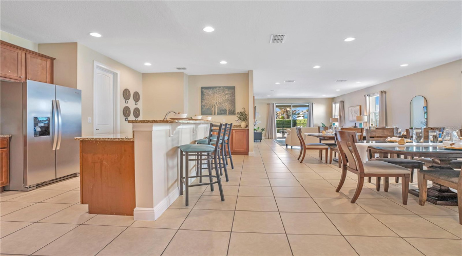 Large Open Concept Living and Dining