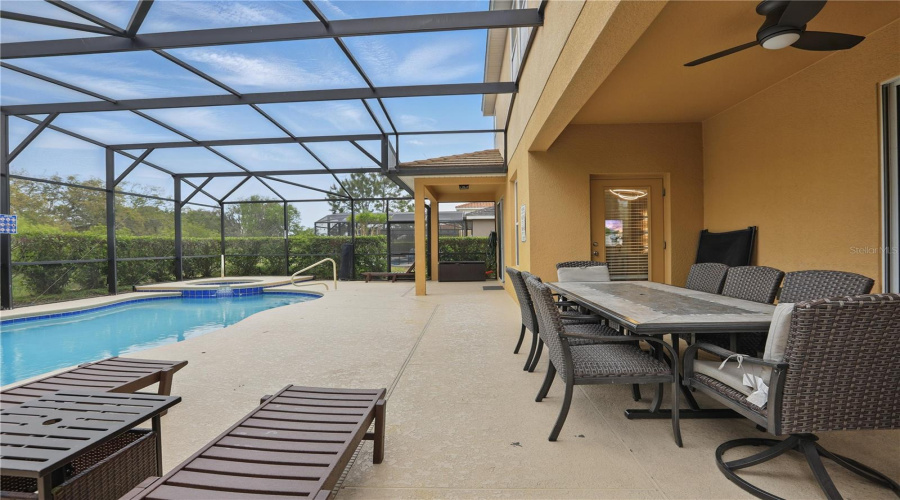 Screened in Pool Area