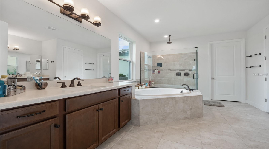 Soaking Tub and Separate Shower
