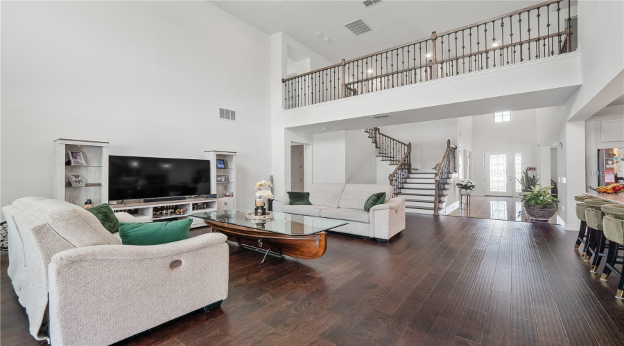 View of the catwalk from the family room