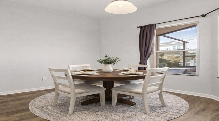 Virtually Stagged Breakfast Nook