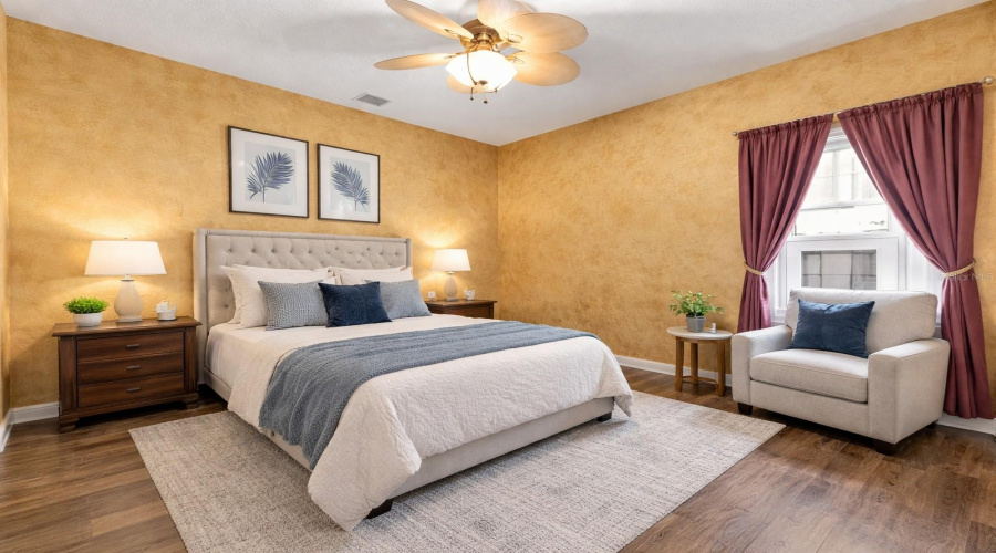 Virtually Stagged Large spare room with private bathroom