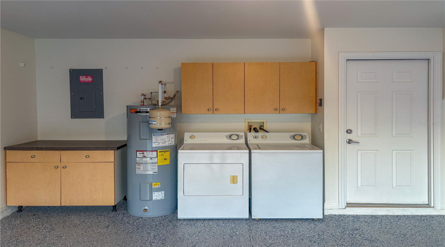Garage (Water Heater, Washer and Dryer)