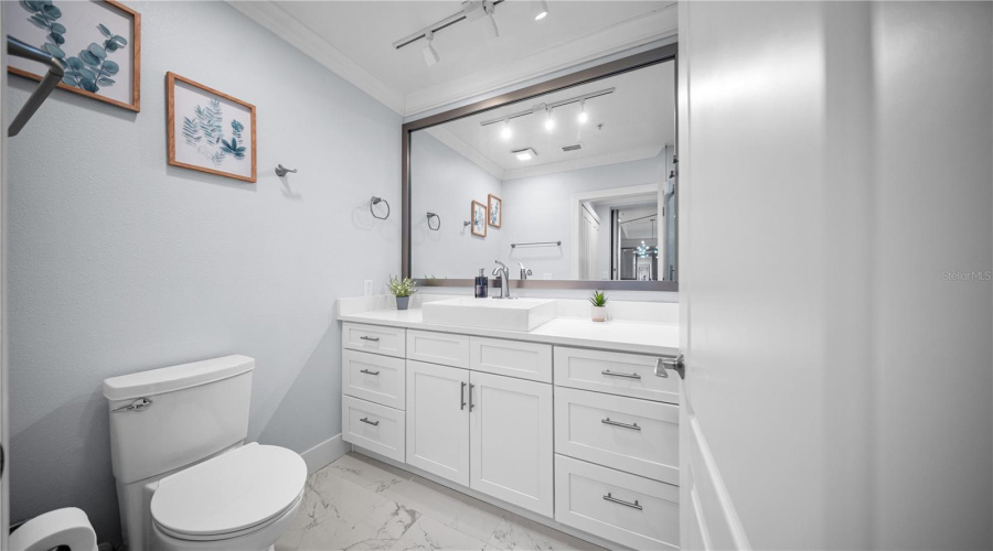 Fully Renovated Second Bathroom w/ Porcelain Tile