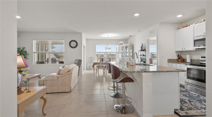 Kitchen/Dining/Living