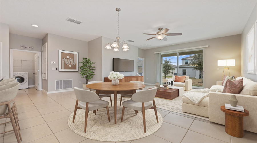 Virtually Staged Living Room