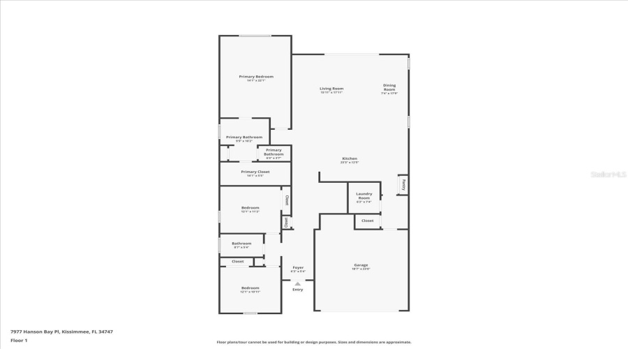 KISSIMMEE, Florida 34747, 3 Bedrooms Bedrooms, ,2 BathroomsBathrooms,Residential,For Sale,HANSON BAY,0,MFRO6382804