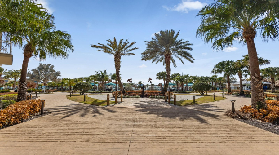 Walkway to Pool Area