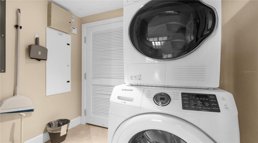 Laundry Area with Full Size washer & Dryer