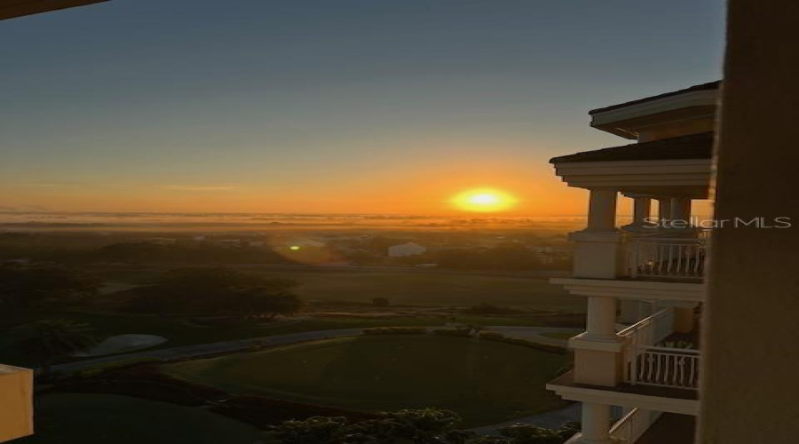 View of Sunrise from Balcony