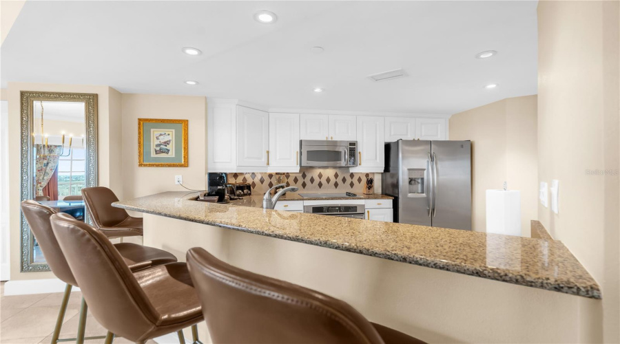 Seating at breakfast Bar