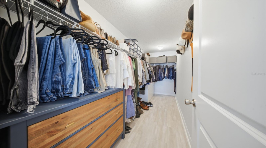 Primary walk-in closet