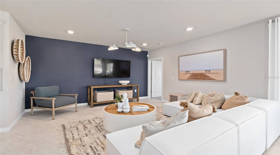 Model Home Design Only. Pictures and furnishings are for illustrative purposes only. Elevations, colors and options may vary. Furniture is for model home staging only.