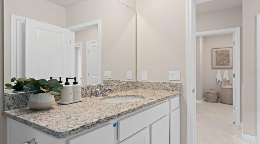 Model Home Design Only. Pictures and furnishings are for illustrative purposes only. Elevations, colors and options may vary. Furniture is for model home staging only.