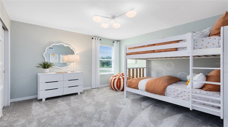 Model Home Design Only. Pictures and furnishings are for illustrative purposes only. Elevations, colors and options may vary. Furniture is for model home staging only.