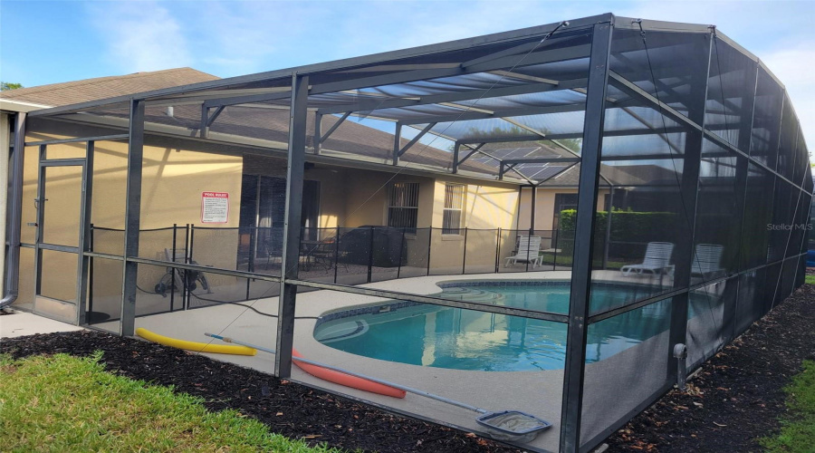 Pool Cage - Exterior Rear View