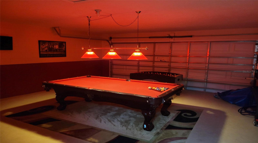 Games Room in Garage