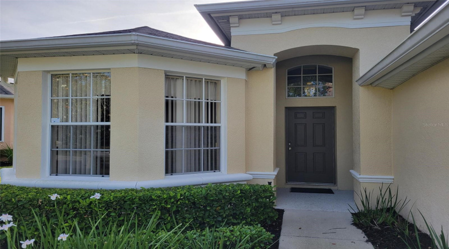 Front Entry with Bay Window in Kitchen