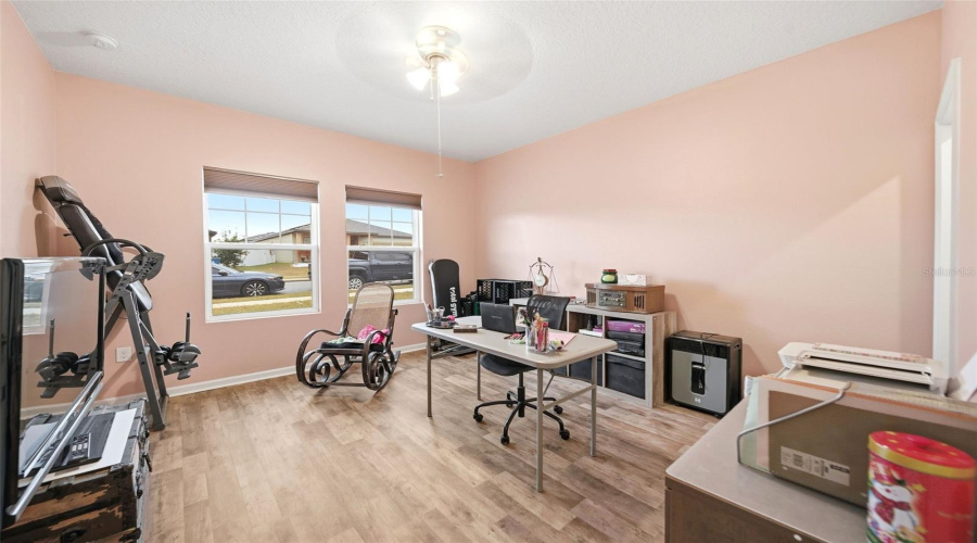 Bedroom 3 converted into home office