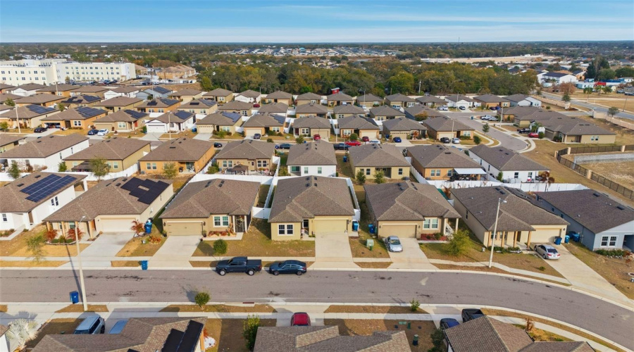 Aerial view of the community
