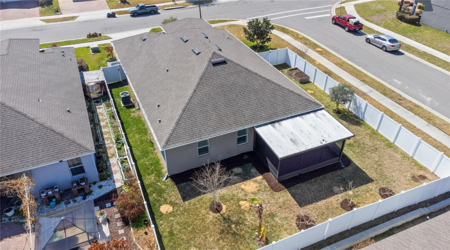 Oversized yard with mature landscaping