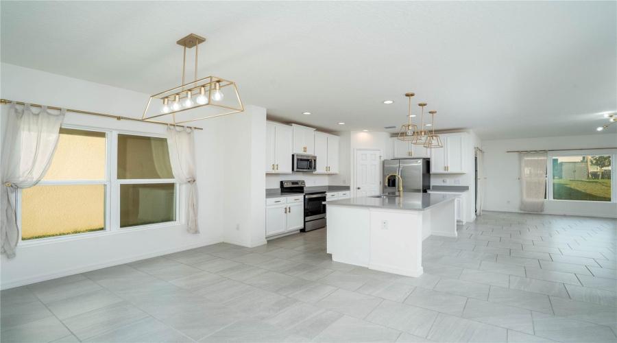 Dinning area and kitchen