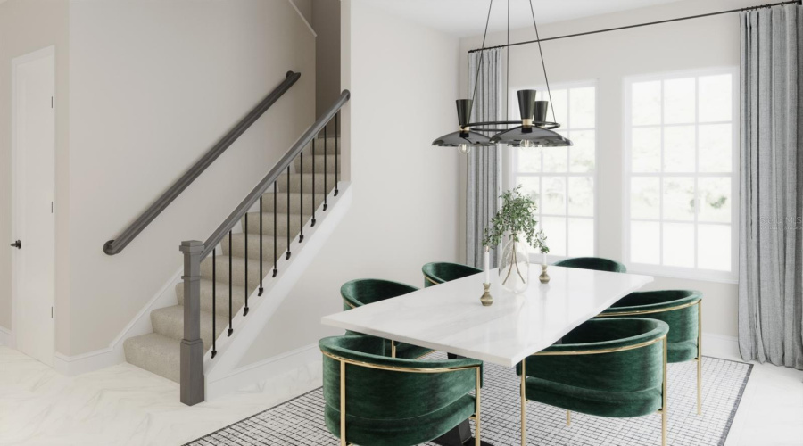 *virtually staged* Island Village Hatteras Dining Room