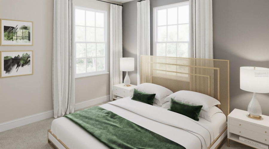 *virtually staged* Island Village Hatteras Bedroom 3