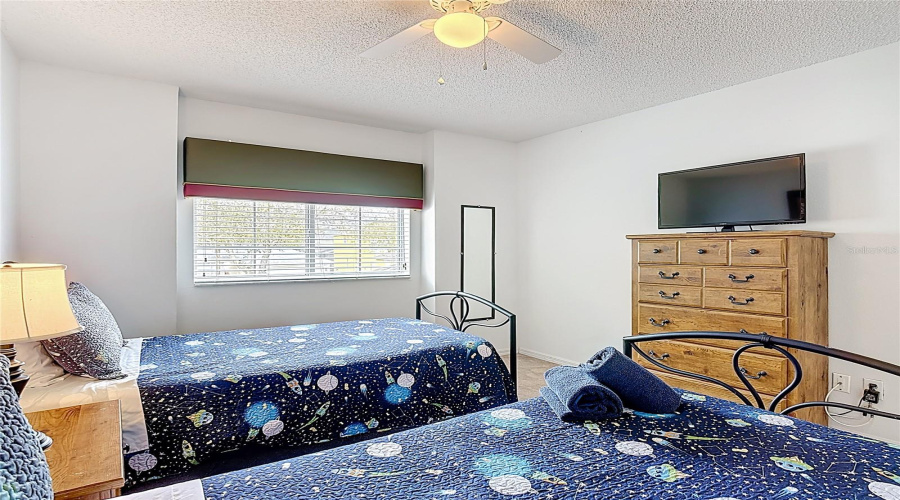 Bedroom three with twin beds