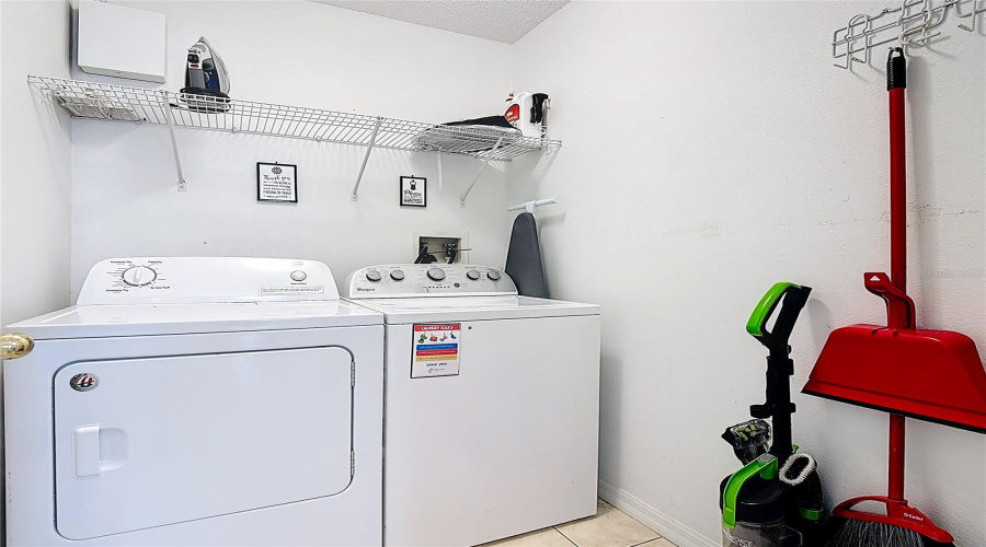 Laundry room on first floor