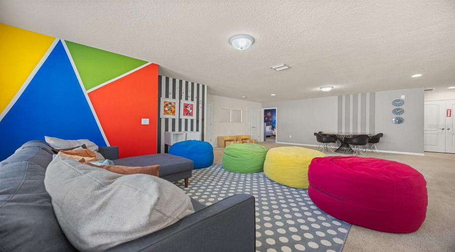 Converted garage/game room