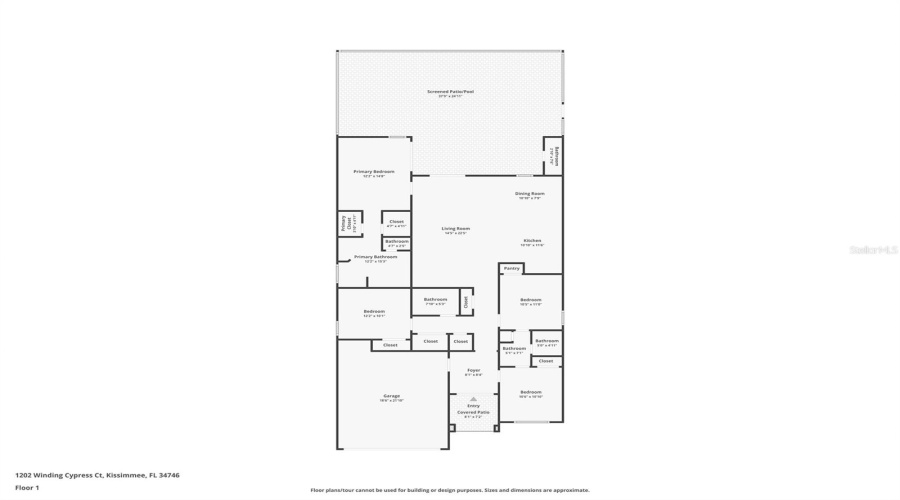 KISSIMMEE, Florida 34746, 4 Bedrooms Bedrooms, ,3 BathroomsBathrooms,Residential,For Sale,WINDING CYPRESS,0,MFRS5144891