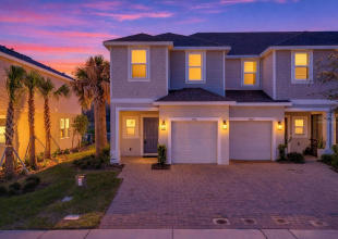 Twilight Front Exterior Virtually Staged