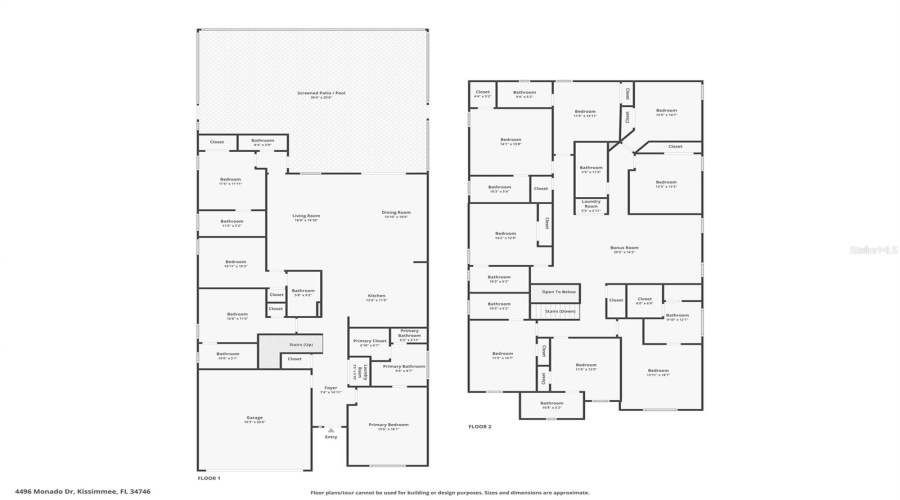 KISSIMMEE, Florida 34746, 12 Bedrooms Bedrooms, ,11 BathroomsBathrooms,Residential,For Sale,MONADO,0,MFRO6387375
